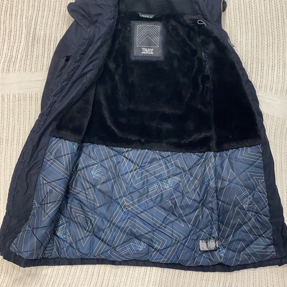 TNA Verbier Women's Black Parka Water & Wind Resistant Warm Snow Jacket - Picture 8 of 13